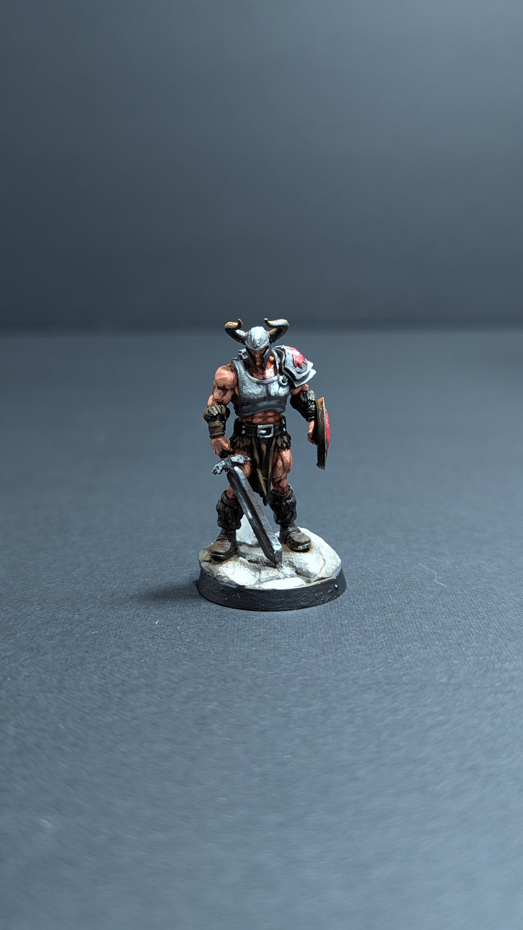 TTRPG character miniature in a bottle